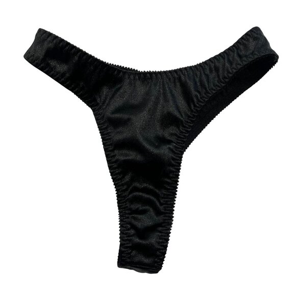 French Laundry Laundrette Panties in Noir - Picture 1 of 6